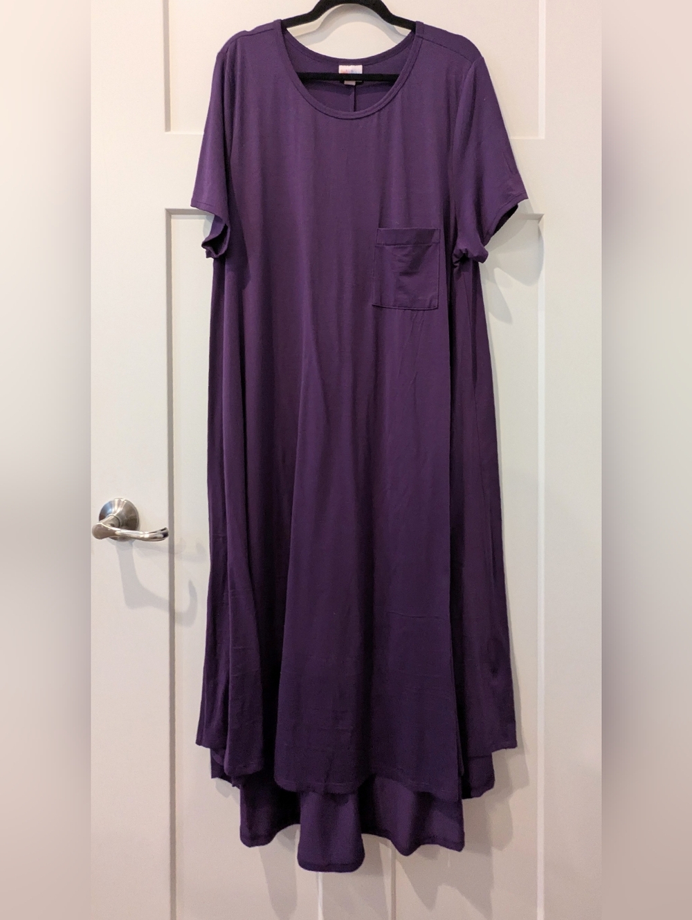 LuLaRoe Deep Purple High-Low Pocket Maxi Dress
